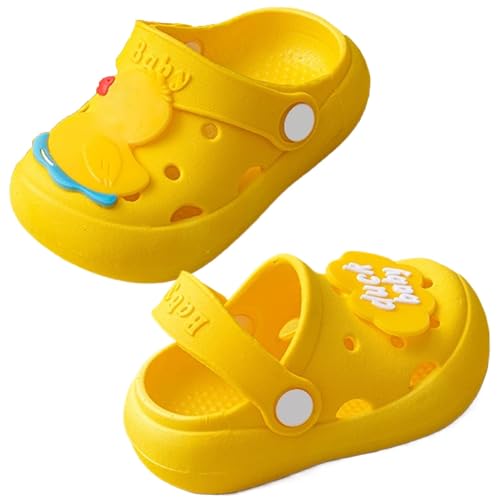 Kinder Clogs Pantoletten Hausschuhe Gartenschuhe Mädchen Strand Sandalen Slip on Badeschuhe Gummi Gartenclogs Badesandalen Kinder Schuhe Hausschuhe Mädchen von Generic