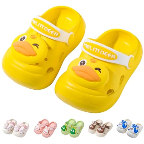 Kinder Clogs Pantoletten Hausschuhe Gartenschuhe Mädchen Strand Sandalen Slip on Badeschuhe Gummi Gartenclogs Badeschlappen Kinder Gummi Schlappen Kinder Schlappen von Generic