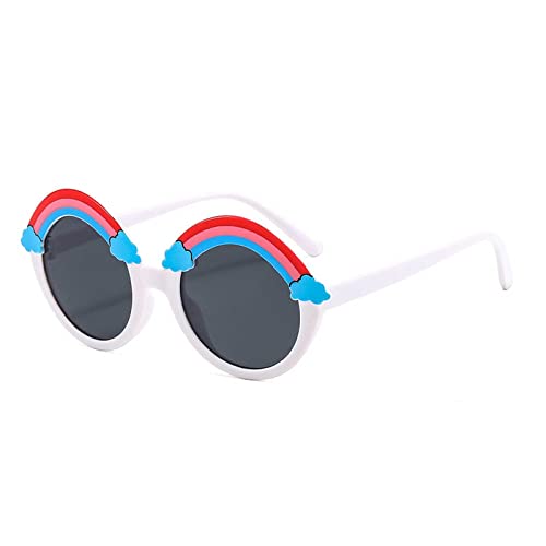 Kinder-Sonnenbrille Kinder-Sonnenbrille mit rundem Rahmen Jungen und Mädchen Regenbogenbrille UV-Schutz Mode Baby-Sonnenbrille Kleinkinder Kinder-Partygeschenke, Kinder, Kleinkind, Kinder-Par von Generic