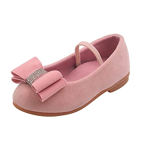 Kindersandale Mädchen Prinzessin Schuhe Kleinkind Kleinkind Kinder Baby Bowknot Single Sandalen Schuhe Gummistiefel Kinder (Pink, 22 Toddler) von Generic