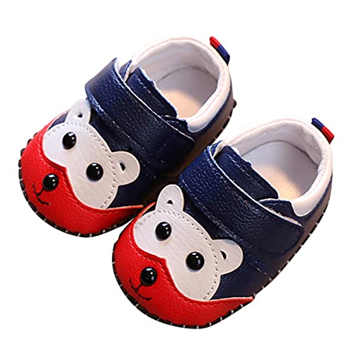 Kinderschuhe Junge Baby Mädchen Weiche Kleinkind Schuhe Kleinkind Kleinkind Schuhe Cartoon Prinzessin Schuhe Turnschuhe Badesandalen (Dark Blue, 19 Infant) von Generic