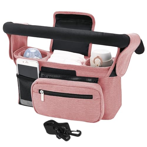 Kinderwagen-Aufbewahrungs-Rucksack – Kinderwagen-Organizer mit mehreren Fächern, Reise-Kinderwagentasche, Wickel- und Flaschen-Kinderwagentasche, Organizer-Taschen, Befestigung für Kinderwagentasche Kinderwagen-Aufbewahrungs-Rucksack – Kinderwagen-Organizer mit mehreren Fächern, Reise-Kinderwagentasche, Wickel- und Flaschen-Kinderwagentasche, Organizer-Taschen, Befestigung für Kinderwagentasche von Generic