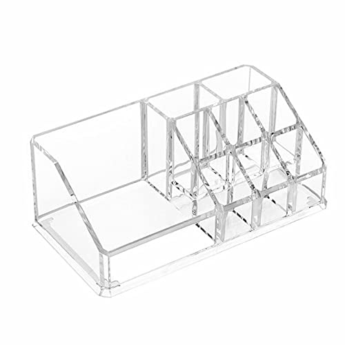 Generic Kosmetikkoffer Beautycase Rechteckiger Kosmetik-Organizer für transparente Hautpflegeprodukte mit abgestufter Make-up-Box Kulturkoffer Damen Hartschale (Clear, One Size) von Generic