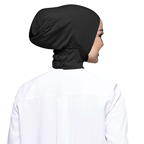 Lässige, einfarbige, elastische Kappe für Damen, hochelastischer, muslimischer Latz für Damen, Hijab Schweißband Damen Handgelenk von Generic
