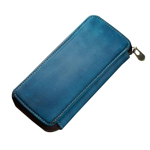 Leather Pen Case Portable Fountain Pen Holder Case 6.49x3.15Inch Gift for Business Women Men Leather Pencil Cases for Adults Leather Pencil Case Roll Leather Pencil Case Pouch Bag for Men, Pfanne von Generic