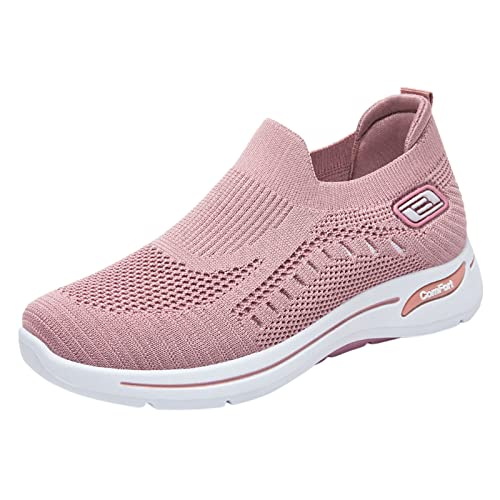 Leichte Frauen Schuhe - Herren Minimalistische Leder Barfußschuhe Leicht und Bequem Damen Laufschuhe Schnürer Air Turnschuhe Mesh Atmungsaktiv Sportschuhe Fashion für Trekking Workout Running von Generic