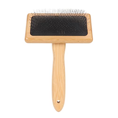 Macrame Slicker Com Com Comb mit -Kissen Bambusgriff für Haustierhaare und Wandteppiche Schnellreinigung Slicker Pinsel mit Lochdesign für Einfache Lagerung (Groß 13,5x6.5x14cm Macrame Slicker Com Com Comb mit -Kissen Bambusgriff für Haustierhaare und Wandteppiche Schnellreinigung Slicker Pinsel mit Lochdesign für Einfache Lagerung (Groß 13,5x6.5x14cm von Generic
