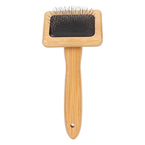 Macrame Slicker Com Com Comb mit -Kissen Bambusgriff für Haustierhaare und Wandteppiche Schnellreinigung Slicker Pinsel mit Lochdesign für Einfache Lagerung (S Macrame Slicker Com Com Comb mit -Kissen Bambusgriff für Haustierhaare und Wandteppiche Schnellreinigung Slicker Pinsel mit Lochdesign für Einfache Lagerung (S von Generic