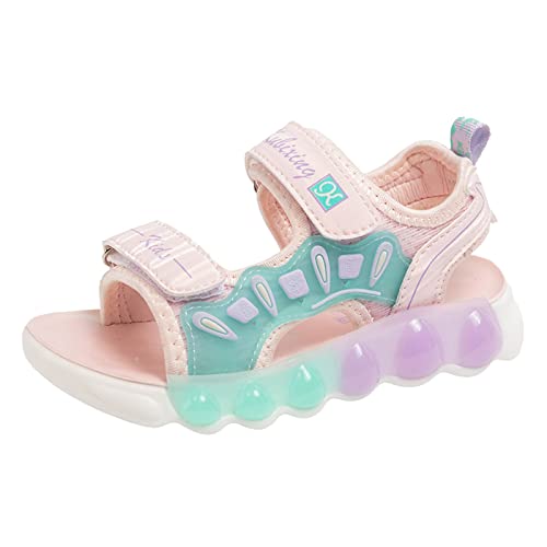 Mädchen Sandalen Sommer Rosa Liebe Prinzessin Schuhe Mädchen Sport Sandalen Kinder Schuhe Sommer Sandalen (Z-C-Pink, 31 Little Child) von Generic