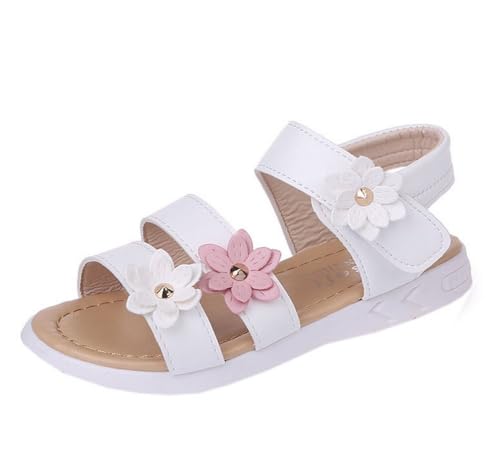 Mädchen Sommer Sandalen Pu Leder Blumen Hohl Aus Anti-Rutsch Flache Sandalen Mit Knöchel Kinder Sandalen Sandalen Mädchen Gr Sandalen Für Mädchen von Generic