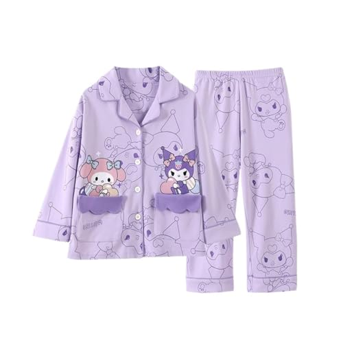 Mädchen süße Pyjamas, Kawaii Cartoon gedruckte Mädchen Homewear, Mädchen langärmelige Lange Hosen Pyjama Set geeignet für Frühling und Herbst,Style 2,L Mädchen süße Pyjamas, Kawaii Cartoon gedruckte Mädchen Homewear, Mädchen langärmelige Lange Hosen Pyjama Set geeignet für Frühling und Herbst,Style 2,L von Generic