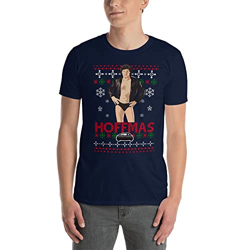 Merry Hoffmas The Hoff Christmas Memes T-Shirt, navy, XXL von Generic