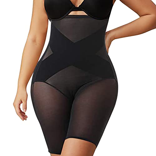 Mieder Hose Bauch Weg Body Shaping Mesh Atmungsaktives Gesäß für Damen, hoch tailliertes Korsett, enges, flaches Höschen Unterwäsche Hochzeit Braut von Generic