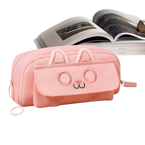 Niedliches Federmäppchen, niedliches besticktes Katzen-Federmäppchen für Mädchen, mit Reißverschluss, Schreibtisch-Organizer, ästhetisches Federmäppchen, Schreibwaren-Box für Haftnotizen, , Refer Niedliches Federmäppchen, niedliches besticktes Katzen-Federmäppchen für Mädchen, mit Reißverschluss, Schreibtisch-Organizer, ästhetisches Federmäppchen, Schreibwaren-Box für Haftnotizen, , Refer von Generic