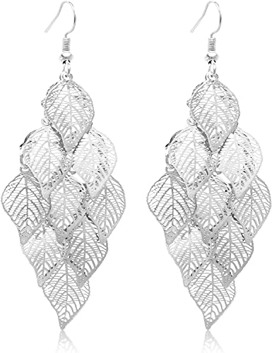 Ohrhänger für Frauen, handgefertigt, Boho-Stil, superleicht, Kronleuchter-Ohrhänger, vergoldet, versilbert Ohrhänger für Frauen, handgefertigt, Boho-Stil, superleicht, Kronleuchter-Ohrhänger, vergoldet, versilbert von Generic
