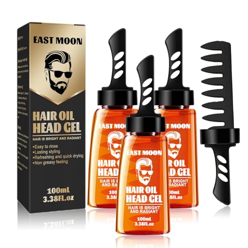 One-Comb Shaping-Styling Gel Comb, Hair Styling Gel With Comb, 2 In 1 Hair Wax Gel With Comb, Haarstyling-Gel für Männer, Hair Setting Gel with Dip Comb for Men, Haarstyling Gel mit Kamm (3PC) von Generic