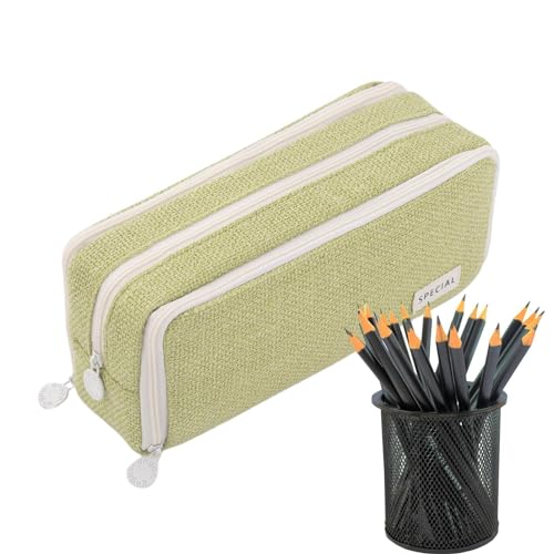 Organizer für Bleistifttasche, Federmäppchen mit großer Kapazität – Aufbewahrungstasche für Stifte mit 3 Fächern, Stifthalter für Schulschreibwaren, Haftnotizen, Marker, Radiergummis Organizer für Bleistifttasche, Federmäppchen mit großer Kapazität – Aufbewahrungstasche für Stifte mit 3 Fächern, Stifthalter für Schulschreibwaren, Haftnotizen, Marker, Radiergummis von Generic