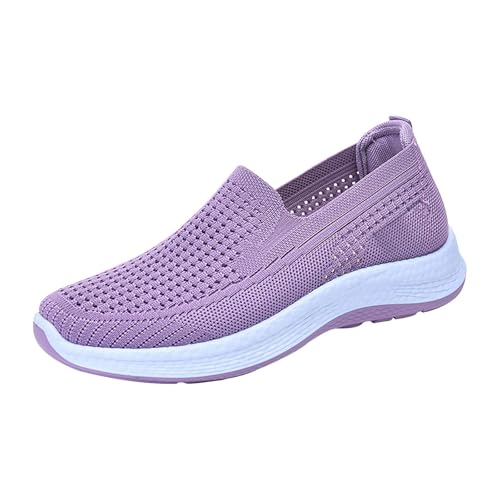 Orthopädische Damenschuhe, ohne Schnürsenkel, atmungsaktiv, bequem, rutschfest, leicht, Sportschuhe, Sommer, Mode, Fitness, Sneakers, violett, 36 EU Orthopädische Damenschuhe, ohne Schnürsenkel, atmungsaktiv, bequem, rutschfest, leicht, Sportschuhe, Sommer, Mode, Fitness, Sneakers, violett, 36 EU von Generic