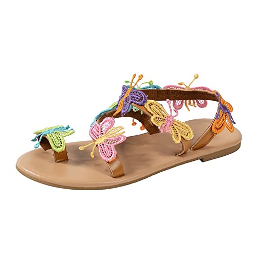 Orthopädische Sandalen Damen Sommer - Elegant Pumps mit Fußgewölbeunterstützung Sommer Barfuss Sandalette Sportliche Ledersandalen Damen Freizeit Hausschuhe Frauen Strand Freien Dicke Boden Sandalen von Generic