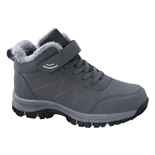 Outdoor-Sportschuhe Männer/Frauen verdickte Warme Rutschfeste Schneestiefel Trainingsschuhe Verdickte Baumwolle Schuhe Medium High Top Arbeit Schuhe Winter Trekking & Wanderschuhe von Generic