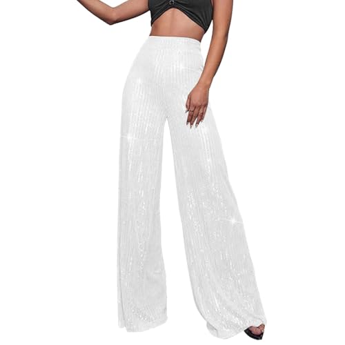 Pailletten Hose Damen Gold-Glitzer Hose Lang Metallic Hose Lang High Waist Baggy Jogginghose Weites Bein Sommerhose Locker Weite Hose Große Größen Paillettenhose Metallic Hosen Büro Pants Pailletten Hose Damen Gold-Glitzer Hose Lang Metallic Hose Lang High Waist Baggy Jogginghose Weites Bein Sommerhose Locker Weite Hose Große Größen Paillettenhose Metallic Hosen Büro Pants von Generic