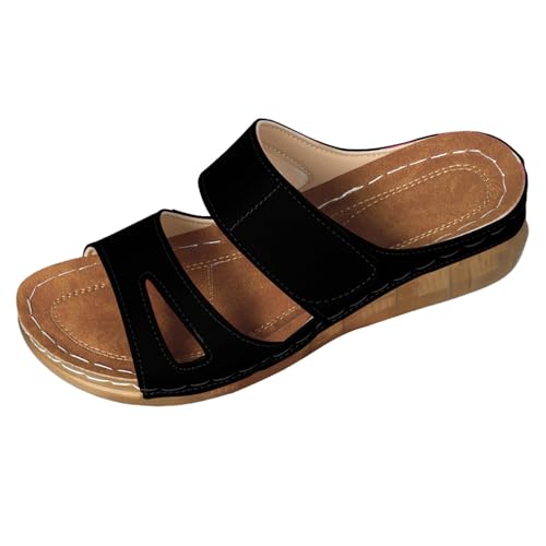 Pantoletten Damen Leder,Flach Leichte Weiche Sohlen Hausschuhe,Bequem Schlappen Damen Elegant,Boho Ledersandale Offene Zehensandalen Für Sie,Modische Rutschfesten Gummisohlen Slides Pantoletten Damen Leder,Flach Leichte Weiche Sohlen Hausschuhe,Bequem Schlappen Damen Elegant,Boho Ledersandale Offene Zehensandalen Für Sie,Modische Rutschfesten Gummisohlen Slides von Generic