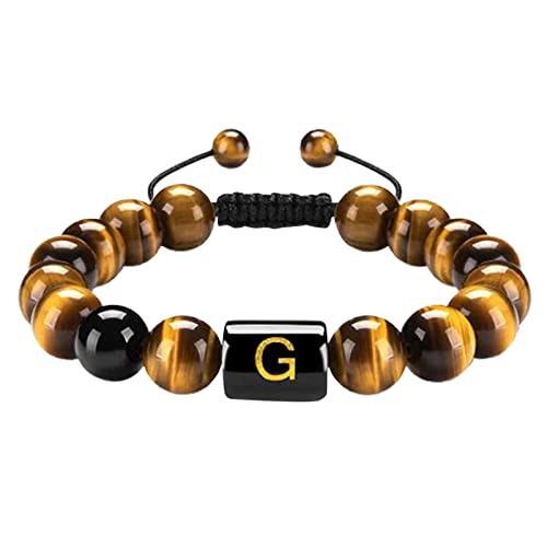 Perlen für armbänder Armschmuck Geschenk Initialen Blau Herrenarmband Personalisiertes Goldarmband Armband Teen Junge Schmuck Kettenarmband Kinderschmuck Armkette- Mädchen Valentinstag (G, One Size) von Generic