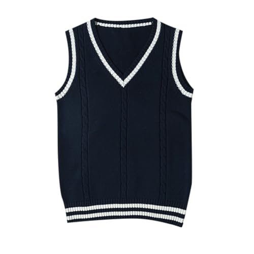 Pullunder Damen Ärmellos Strickweste V-Ausschnit Stricken Weste Strickpullunder Adretter Stil Strickpullover Stricken Weste Tank Top Strickwesten Pulli Pullunder Damen Ärmellos Strickweste V-Ausschnit Stricken Weste Strickpullunder Adretter Stil Strickpullover Stricken Weste Tank Top Strickwesten Pulli von Generic