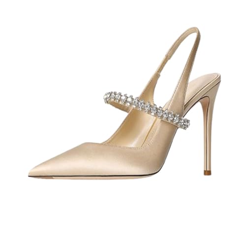 Pumps Damen Sandaletten spitz Strass Stöckelabsatz Sexy Geschlossene Kappe Rückenfrei Schnürschuhe high heels Echtleder Sommerschuhe Für Hochzeiten, Clubs, Abendveranstaltungen, Abschlussbälle, Partys Pumps Damen Sandaletten spitz Strass Stöckelabsatz Sexy Geschlossene Kappe Rückenfrei Schnürschuhe high heels Echtleder Sommerschuhe Für Hochzeiten, Clubs, Abendveranstaltungen, Abschlussbälle, Partys von Generic