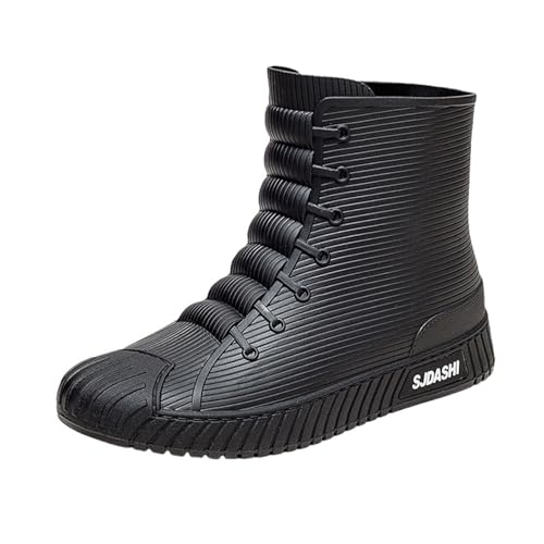 Regenstiefel für Herren, wasserdicht, rutschfest, Regenschuhe, weicher Boden, Gummi, Gartenstiefel, Outdoor, Arbeit, Angeln, In Schwarz, 38 EU Regenstiefel für Herren, wasserdicht, rutschfest, Regenschuhe, weicher Boden, Gummi, Gartenstiefel, Outdoor, Arbeit, Angeln, In Schwarz, 38 EU von Generic