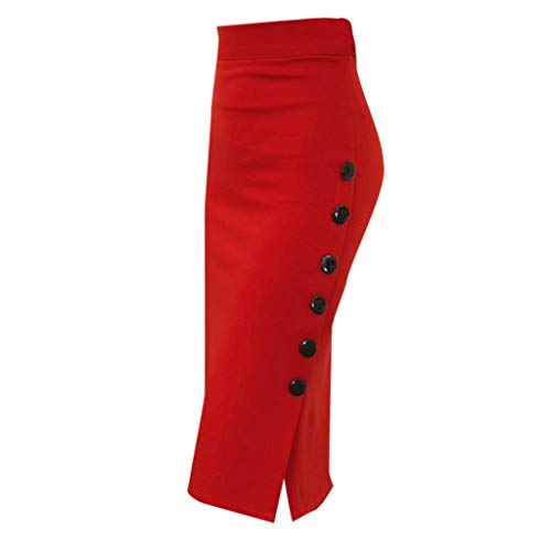 Rock Damen Knielang Business Pencil Bodycon Elegant Freizeitrock Bleistiftrock Wickelrock Elastischer Bund Midirock Sommerrock Hohe Taille Röcke Enger Mit Schlitz Rock Damen Knielang Business Pencil Bodycon Elegant Freizeitrock Bleistiftrock Wickelrock Elastischer Bund Midirock Sommerrock Hohe Taille Röcke Enger Mit Schlitz von Generic