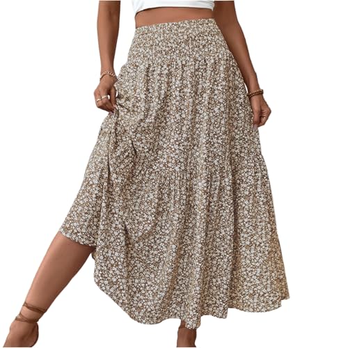 Rock Damen Leoprint Für Mollige Dünn Langer Rock Große Größen Knielang Stilvoll Sommer Wickelrock Büro Schlitz Tellerrock Herbst Outlet Angebote caqui XL Rock Damen Leoprint Für Mollige Dünn Langer Rock Große Größen Knielang Stilvoll Sommer Wickelrock Büro Schlitz Tellerrock Herbst Outlet Angebote caqui XL von Generic