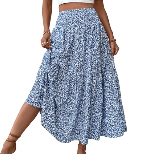 Rock Lang Eng Freizeit Dünn Langer Rock Leoprint Schlitz Stilvoll Sommer Wickelrock Routine Knielang Tellerrock Herbst Blitzangebote des Tages Azul XL Rock Lang Eng Freizeit Dünn Langer Rock Leoprint Schlitz Stilvoll Sommer Wickelrock Routine Knielang Tellerrock Herbst Blitzangebote des Tages Azul XL von Generic