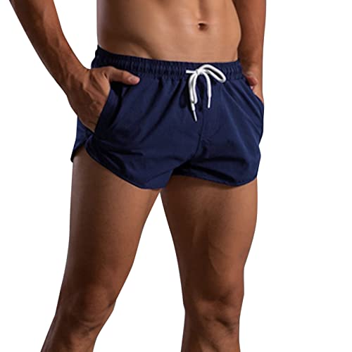 Running Shorts Herren Mit Kordelzug Bermuda Short Freizeit-Shorts Einfarbig Laufhose Shorts Jogger Outdoor Shorts Leichte Sport Lässige Arbeitsshort Sommer Herbst Mit Kordelzug Mit Taschen von Generic