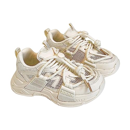 Schuhe Aus Autoreifen Frühling und Sommer Mesh atmungsaktive leichte Anti-Rutsch-Kindermode lässig personalisierte Schnürschuhe Sneaker Damen Blau 39 (White, 36 Big Kids) von Generic