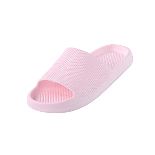 Schuhe Damen Gr. 39 Hausschuhe für Männer und Frauen, Flache, rutschfeste Badesandalen und Hausschuhe Just So So Schuhe Damen (Pink, 36-37) von Generic