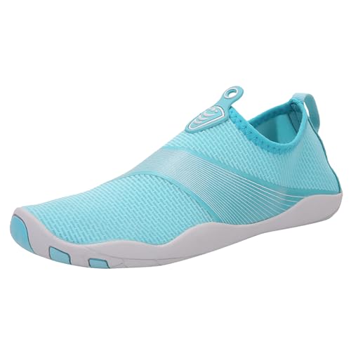 Schuhe Damen Stiefeletten 38 Frauen Strand Schnorcheln Tauchen Paar Beteiligt An Schwimmen Rot Nachrüstung Streams Weiche Unterseite Haut Schuhe Orthopädische Schuhe Damen Sommer (Light Blue, 40) von Generic