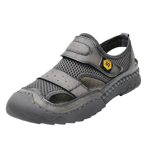 Schuhe Herren Angebote Winter Atmungsaktive Sommerschuhe und Sandalen aus Mesh für Herren Torsion Schuhe Herren 45 (Grey, 42) von Generic