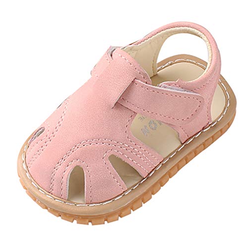 Schuhe Junge 26 Sandalen Schuhe weiche Schuhe Roman Baby erste einzige Baby-Schuhe Turnschuhe Herren (Pink, 9-12 Months) von Generic