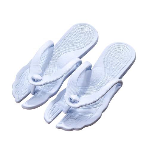 Schwarze Schuhe Damen Mit Absatz Winter Einweg-Reise für Unternehmen faltbare Paare Strand Internet Flip-Flops Hotel Bad Slip Hausschuhe Schuhe Damen 39 Rot (Blue, 41) von Generic