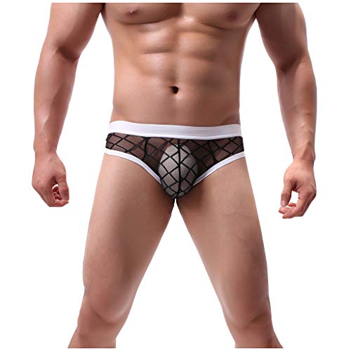 Sexy Unterwäsche Unterwäsche Farbig Erotischer Thongs Sexy Low Rise mit niedriger Taille Sex Dessous Herren Kompfort Herren Unterwäsche Durchsichtige Unterhose von Generic