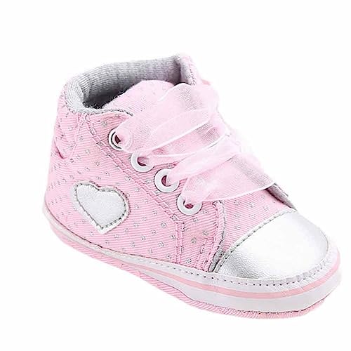 Sneaker Damen Kleinkind Baby Mädchen Schuhe Turnschuhe Mesh Atmungsaktive Schuhe Weiche Sohlen Turnschuhe Schuhe Für Unisex 0 Bis 12 Monate Laufschuhe Kinder 36 (Pink, 20 Infant) von Generic