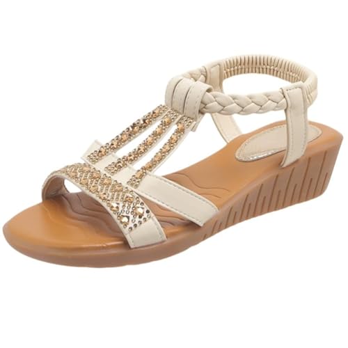 Sommer Damen Sandalen Elegant Offener Zehen Weiche Sohle Leichte Sandals Rutschfeste Schicke Latschen Sommerschuhe Festliche Damenschuhe Freizeit Damensandalen Sommer Damen Sandalen Elegant Offener Zehen Weiche Sohle Leichte Sandals Rutschfeste Schicke Latschen Sommerschuhe Festliche Damenschuhe Freizeit Damensandalen von Generic