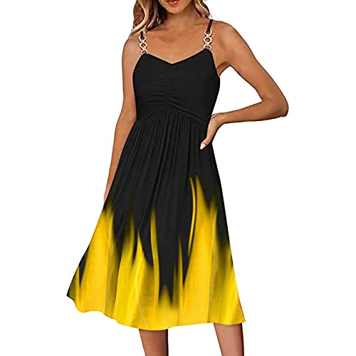 Sommerkleid Damen,Kleid Blume,Sommerkleid Mit Spitze,Kleider Die Den Bauch Kaschieren,Cocktail Party Kleider,Hippie Sommerkleid,Träger Für Kleid,Schöne Sommerkleider von Generic