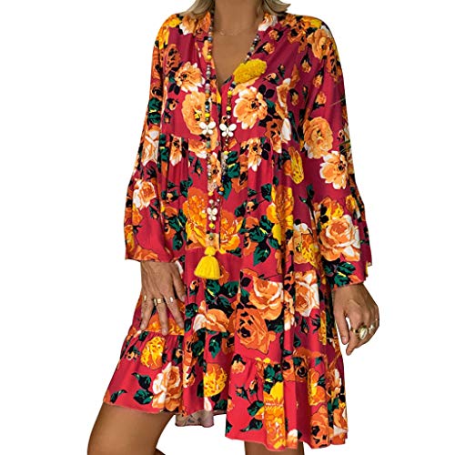 Sommerkleid Damen Knielang Elegant Boho Blumenkleid Sommerkleid Strandkleider Midi Kurz Sommer Tunika Kleider Leicht Knielang Blusenkleid Mode Freizeitkleider Tunikakleid Luftige Carmen Stufenkleid Sommerkleid Damen Knielang Elegant Boho Blumenkleid Sommerkleid Strandkleider Midi Kurz Sommer Tunika Kleider Leicht Knielang Blusenkleid Mode Freizeitkleider Tunikakleid Luftige Carmen Stufenkleid von Generic
