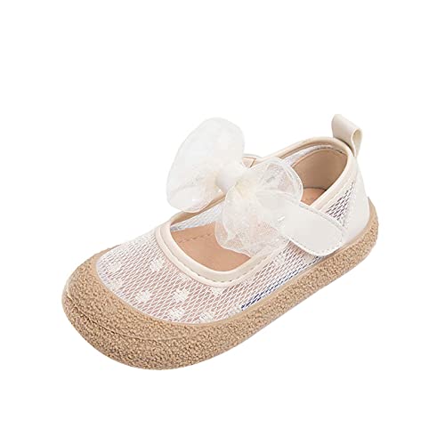 Sommerschuhe Mädchen 33 Kinder Baby Mädchen Atmungsaktive Casual Schuhe Prinzessin Schuhe Bogen Schuhe Mädchen Einzelnen Schuhe Frühling Und Flache Schuhe Schuhe Kinder 38 (White, 24 Toddler) von Generic