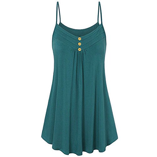 Spaghetti Top Damen Sommer Tops für Damen Elegant Trägertop Tanktops Blusentops Große Größen Schwarz Sommertop Ärmellos Tanktop Locker Pink Grün Damentops Einfarbig Spaghetti Top Damen Sommer Tops für Damen Elegant Trägertop Tanktops Blusentops Große Größen Schwarz Sommertop Ärmellos Tanktop Locker Pink Grün Damentops Einfarbig von Generic