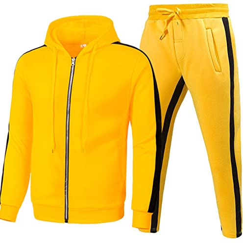 Sportanzug Herren Jogginganzug Trainingsanzug Männer Bequemes 2-Teilig Freizeitanzug Casual Kapuzenpullover und Jogginghose mit Taschen 2024 Frühjahr Sportbekleidung Set Sportanzug Herren Jogginganzug Trainingsanzug Männer Bequemes 2-Teilig Freizeitanzug Casual Kapuzenpullover und Jogginghose mit Taschen 2024 Frühjahr Sportbekleidung Set von Generic