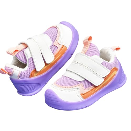 Sportschuhe für Babys, Mädchen und, weiche Sohle, Anti-Kick-Through-Schuhe, leichte Wanderschuhe Baby Schuhe Neugeborene (Purple, 23.5 Infant) von Generic