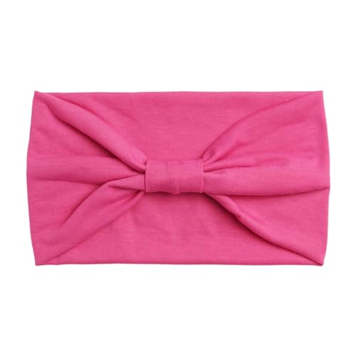 Stirnbänder für Frauen African Boho Wide Knotted Head Wraps Turbane Laufen Herren (Hot Pink, One Size) von Generic